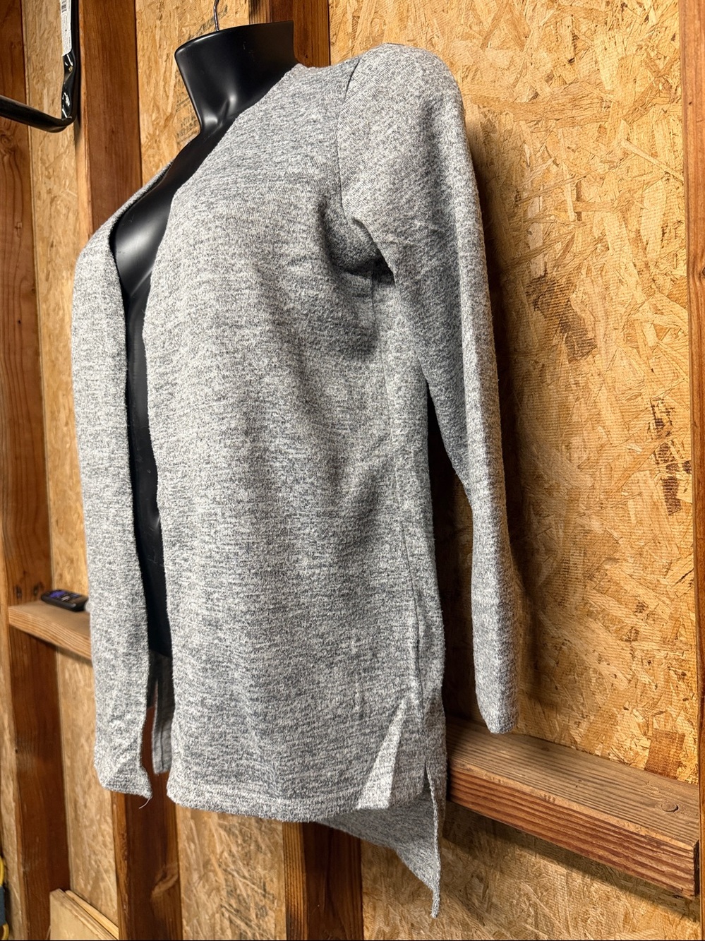Copper Key Grey Open-Front Women’s Sweater Cardigan - Picture 4 of 6